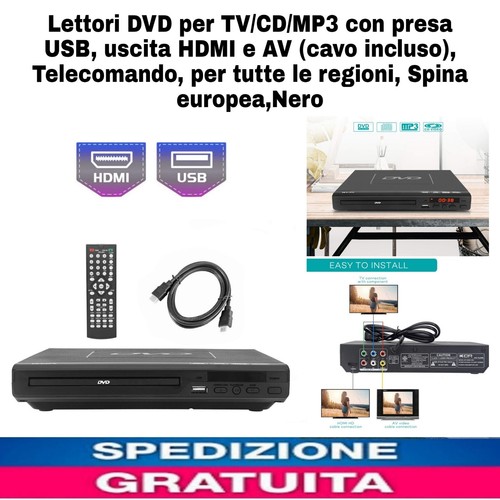 Lettori dvd mp3 con - x, tv/cd/mp3